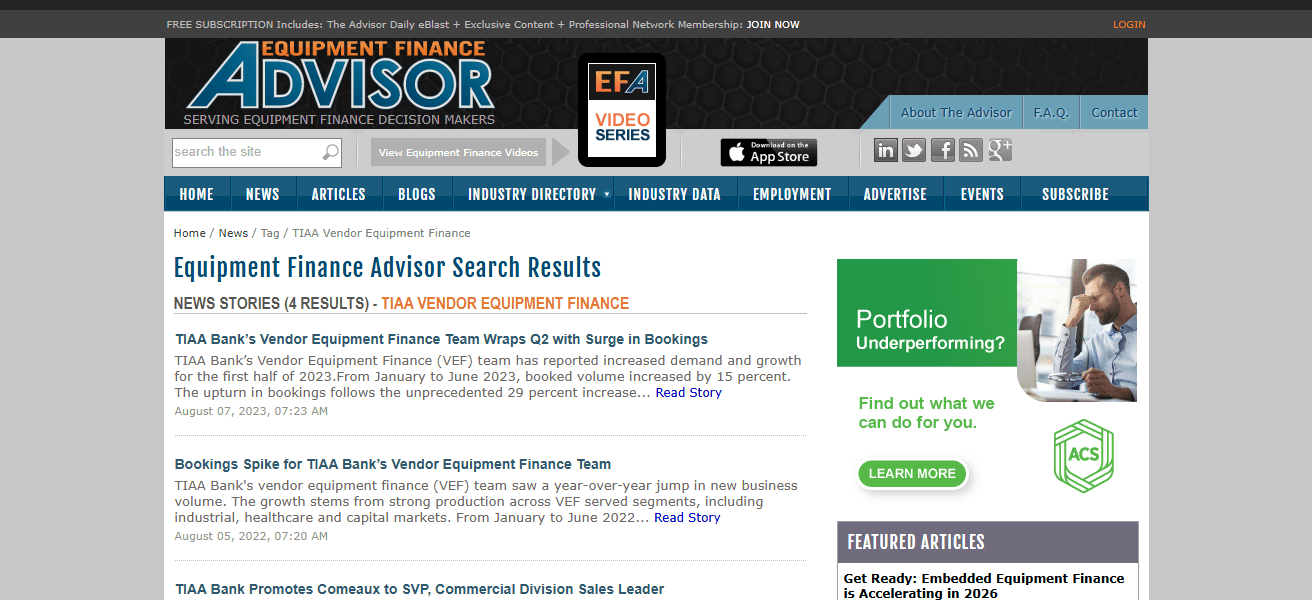 TIAA Bank Equipment Finance