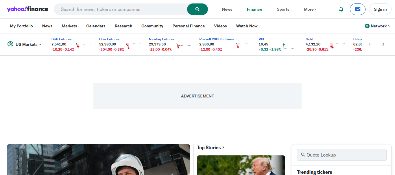 Yahoo Finance