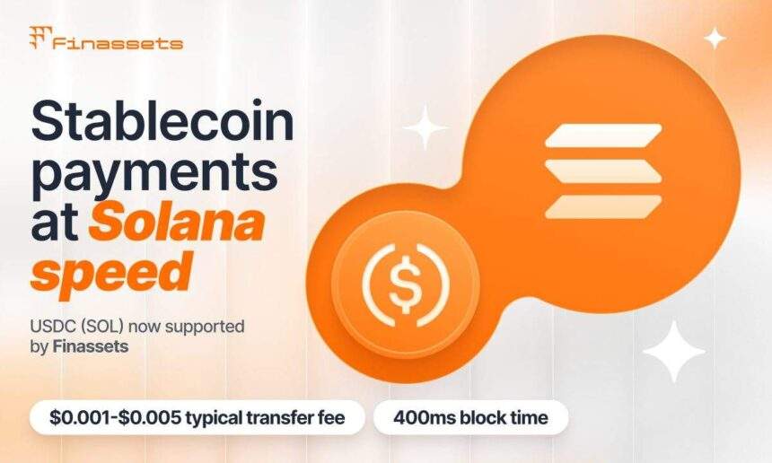 Finassets Crypto Payment Gateway Launches USDC Payment