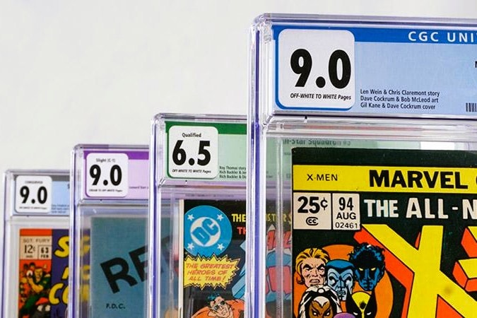 Graded comic books
