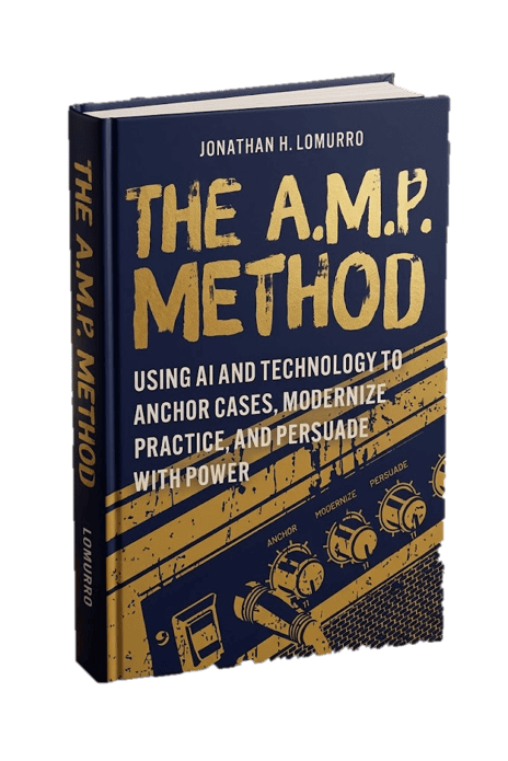 Book cover of The A.M.P. Method by Jonathan H. Lomurro, focusing on anchor and technology.