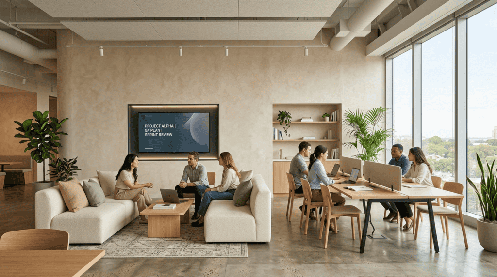 Hybrid Office Design: Restructuring Physical Collaborative Spaces
