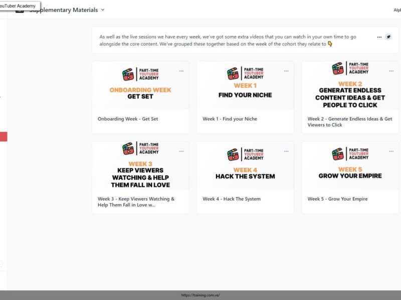 Part-Time Youtuber Academy PTYA by Ali Abdaal Cohort 6 Download