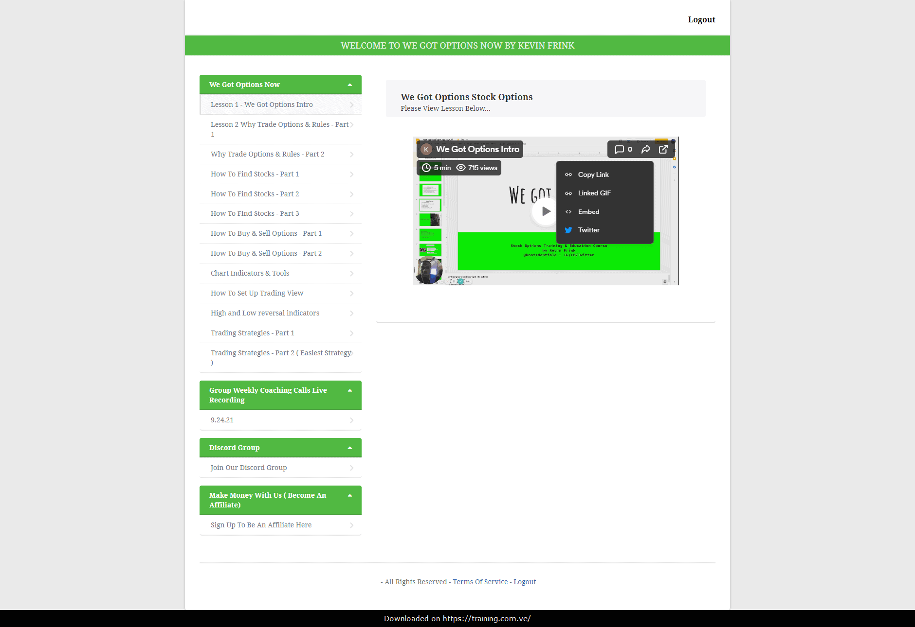 WeGotOptions Now by Kevin Frink Download