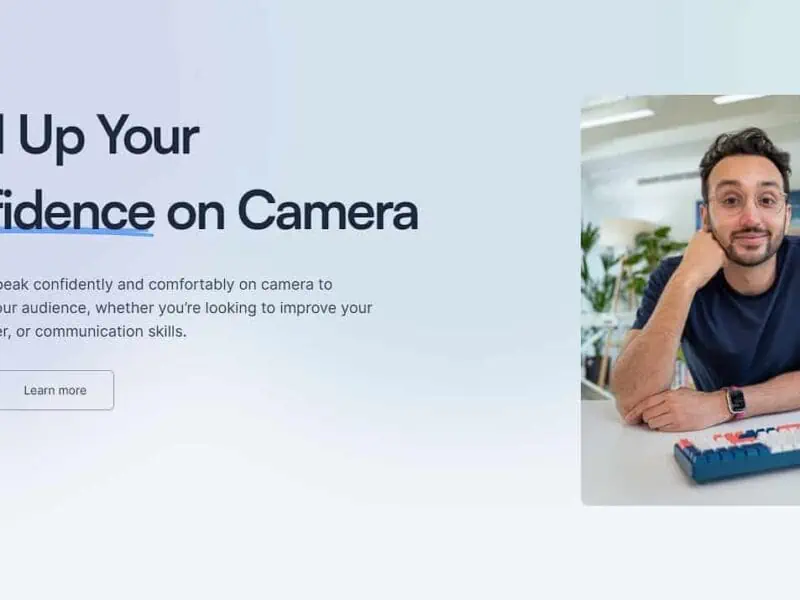 camera confidence by ali abdaal