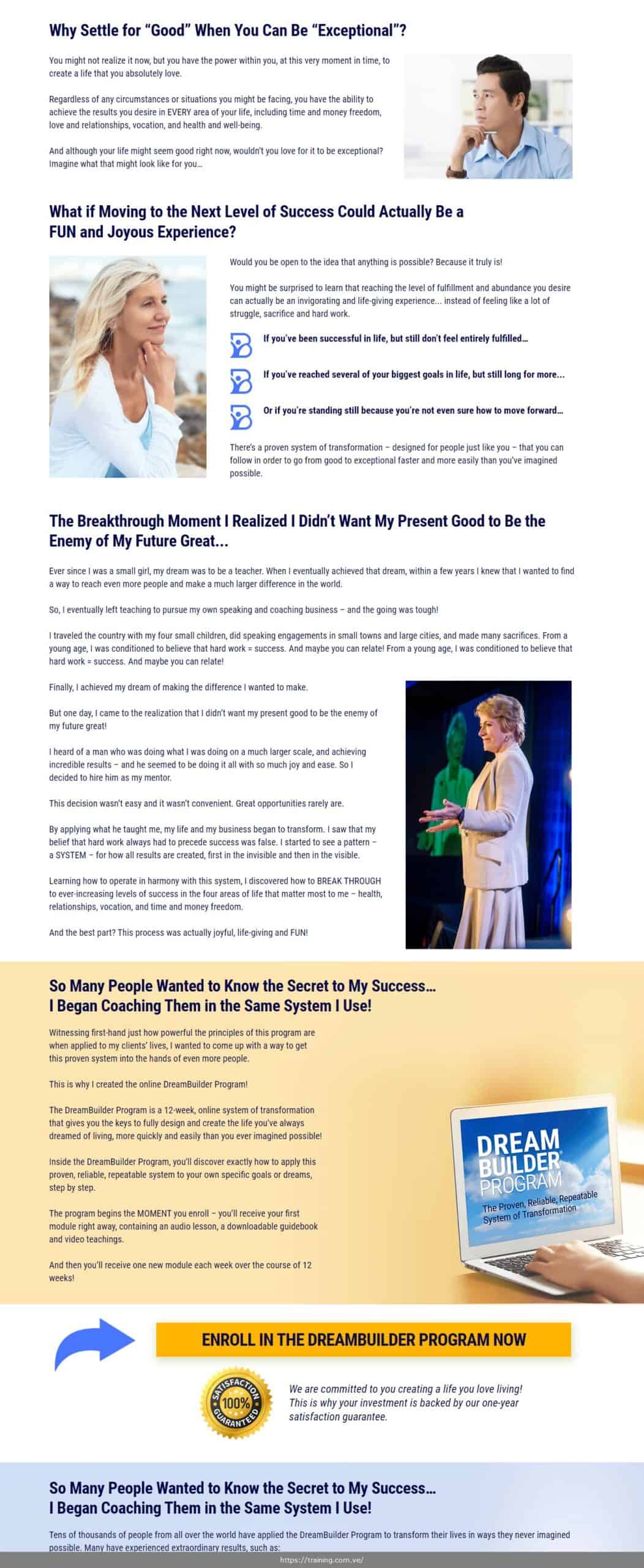 dreambuilder program by mary morrissey