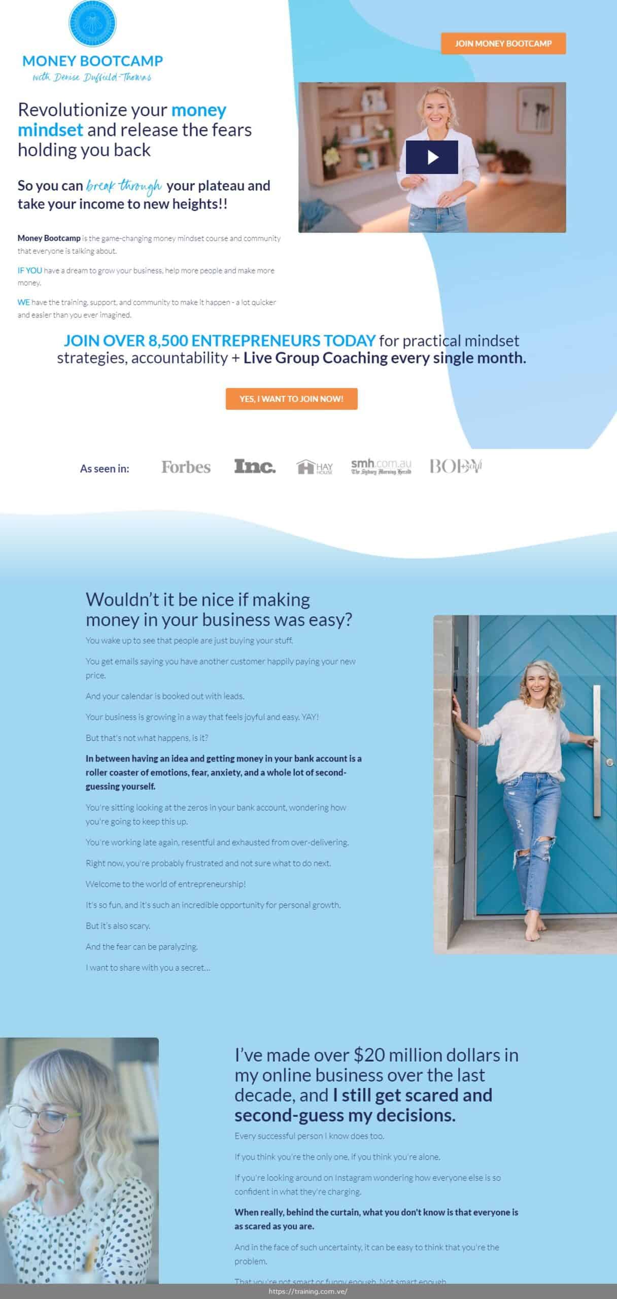 money bootcamp by denise duffield thomas