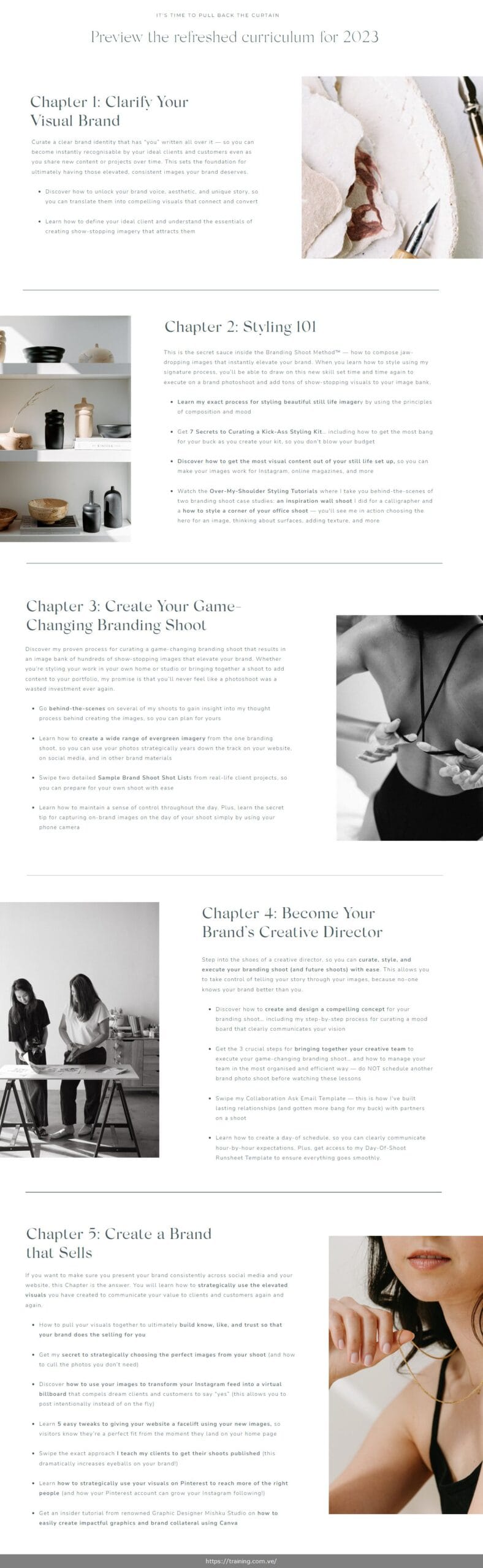the branding shoot method 2023 by sandra chau