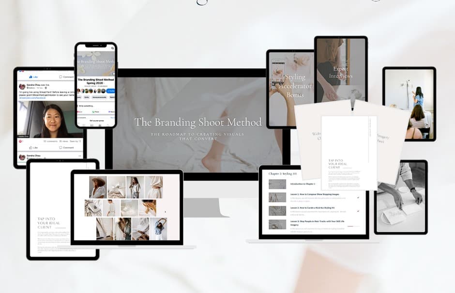 the branding shoot method 2023 by sandra chau