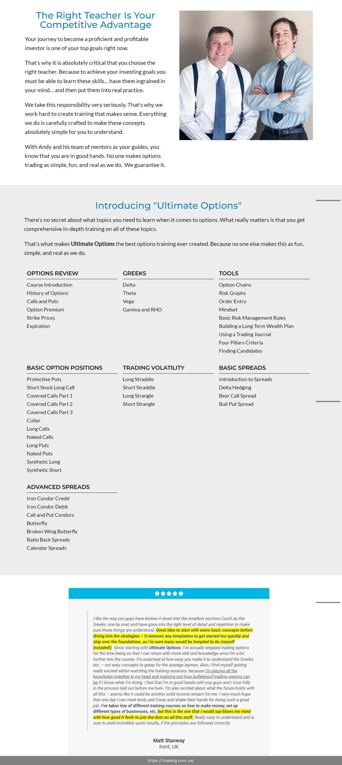 ultimate options by andy tanner thecashflowacademy