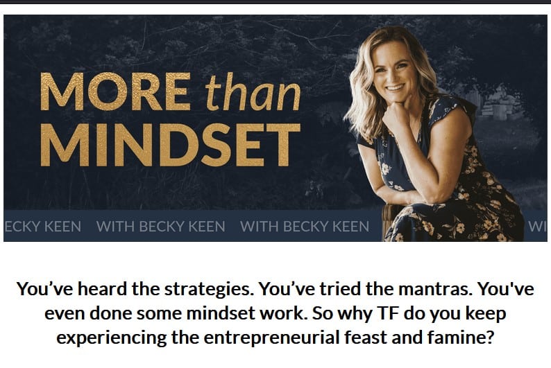 more than mindset by becky keen