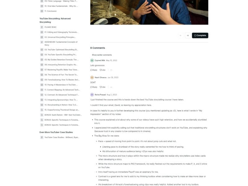 youtube storytelling beyond retention by david liu
