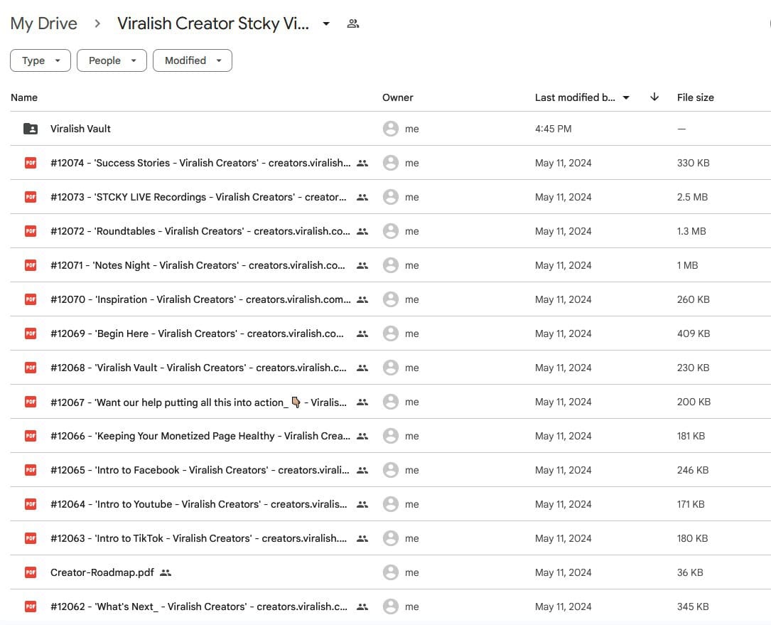 viralish creator stcky videos course