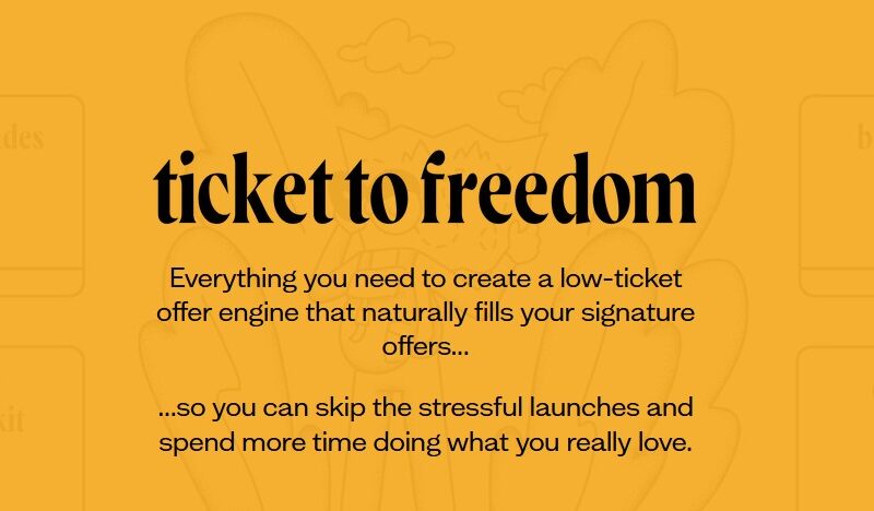 ticket to freedom by sarah and justin