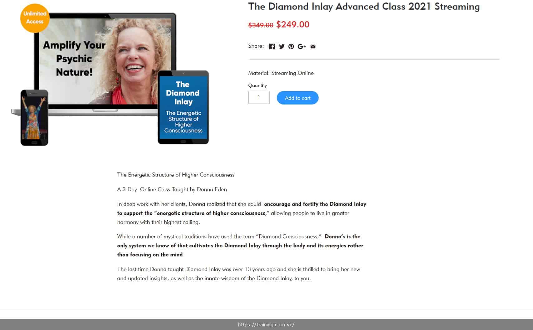 the diamond inlay advanced class 2021 by donna eden