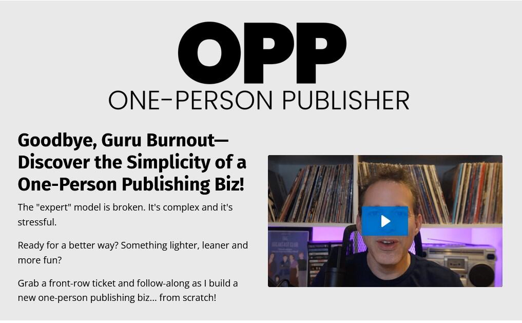 opp one person publisher by ryan lee