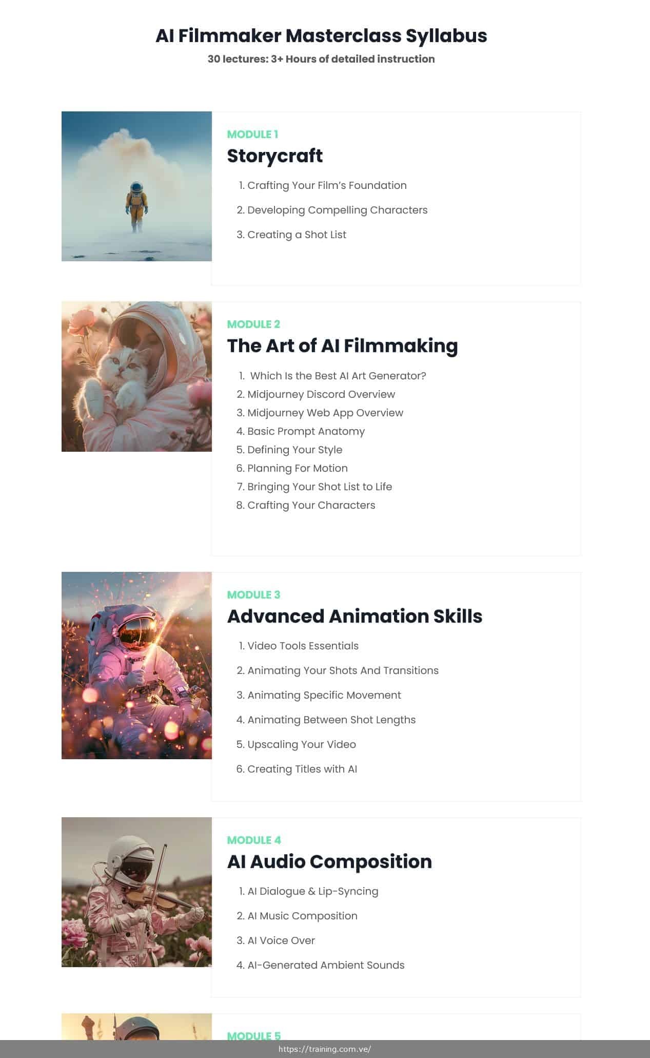 ai filmmaker masterclass + ai influencer by samson