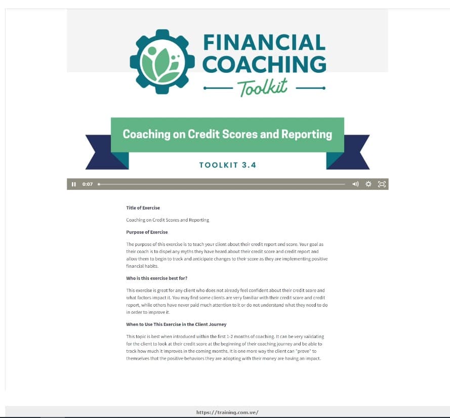 coaching on the fundamentals of personal finance financial coaching toolkit