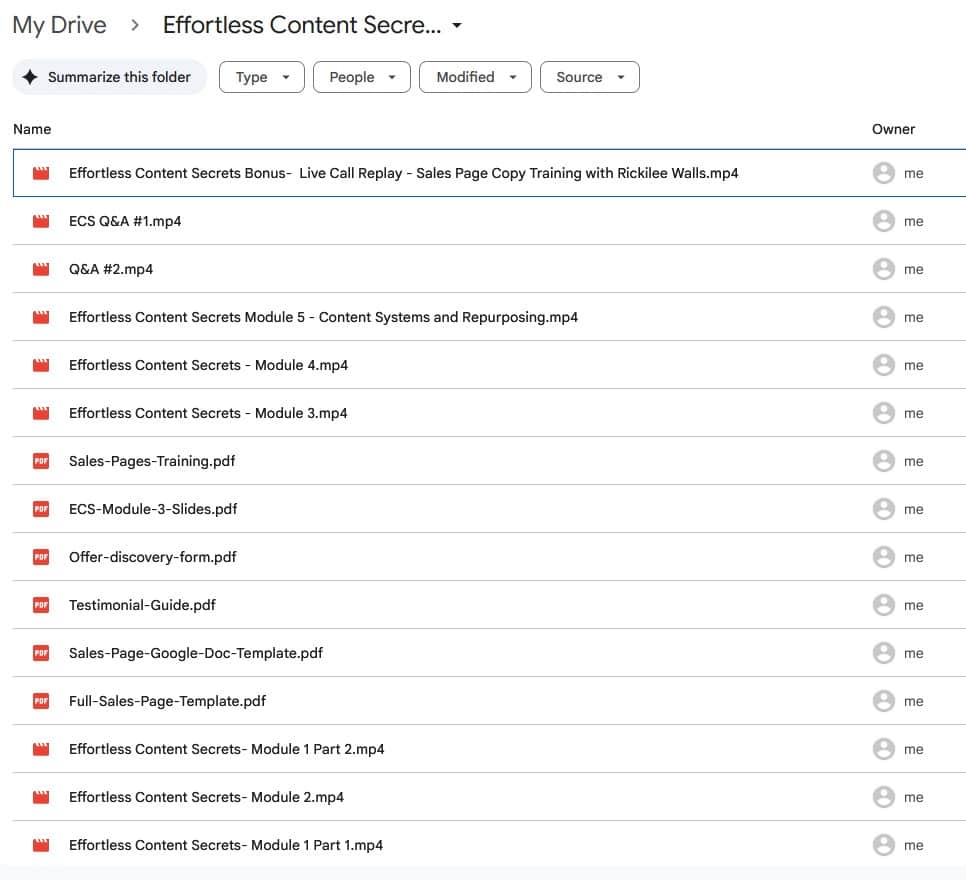 effortless content secrets by elaina ray giolando