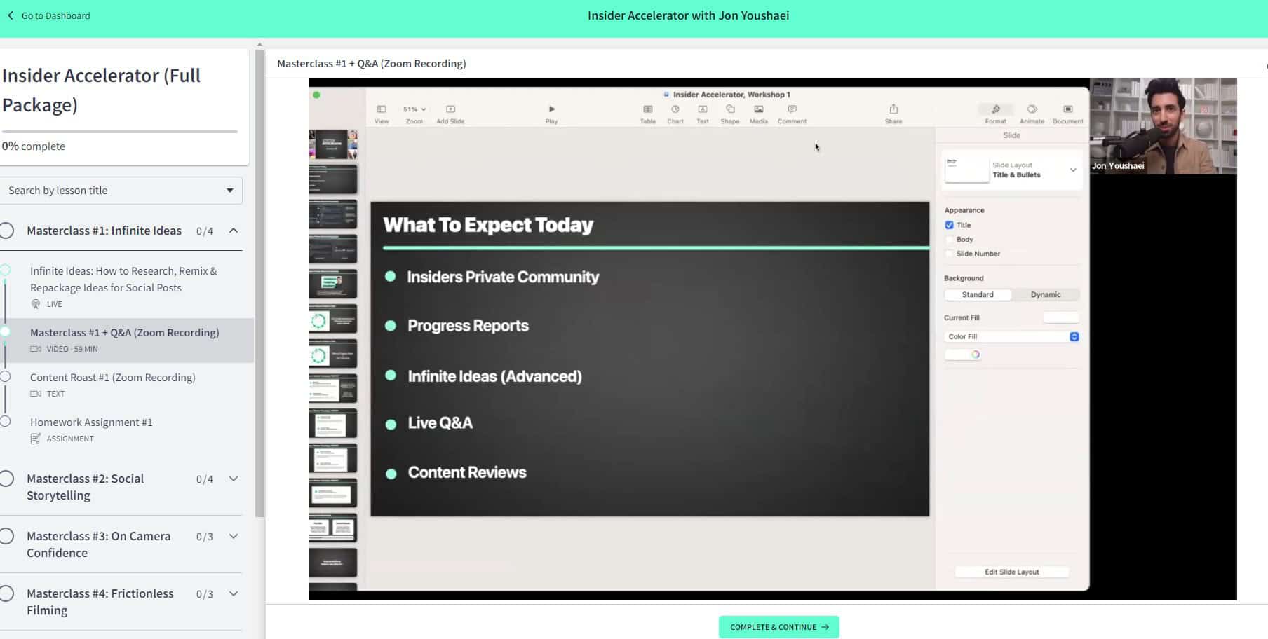 insider accelerator full package by jon youshaei