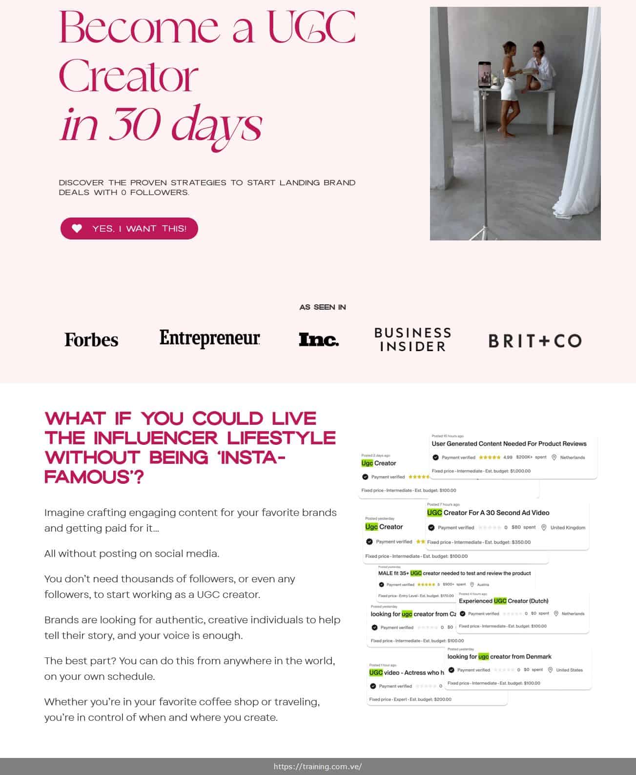 the ugc masterclass land your first brand deal in 30 days by club life design