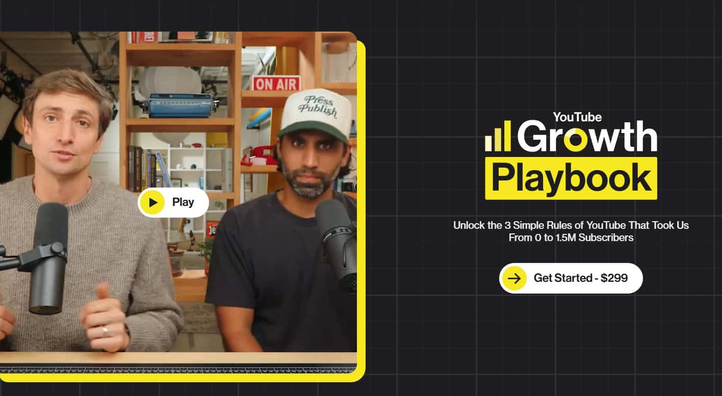 the youtube growth playbook by colin and samir