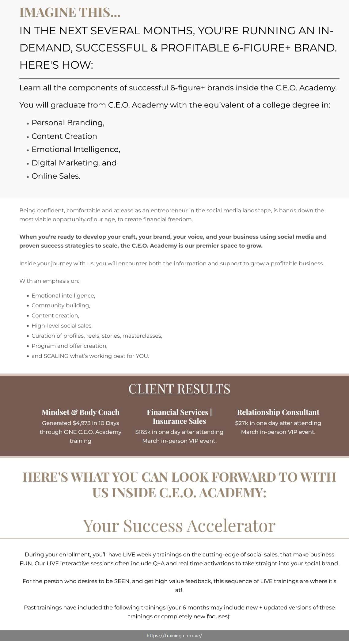 ceo academy by xtina harmsworth