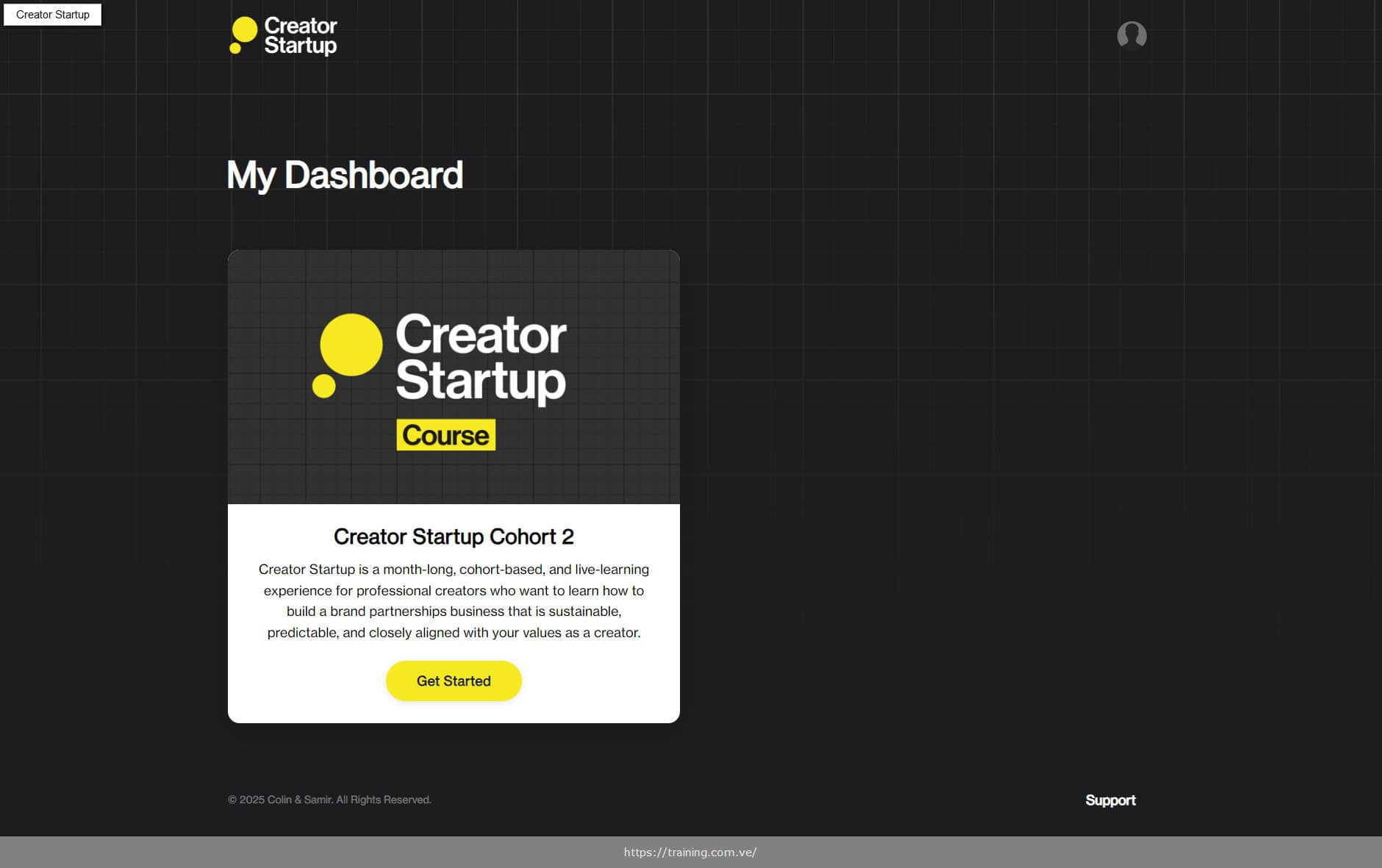 creator startup cohort 2 by colin and samir
