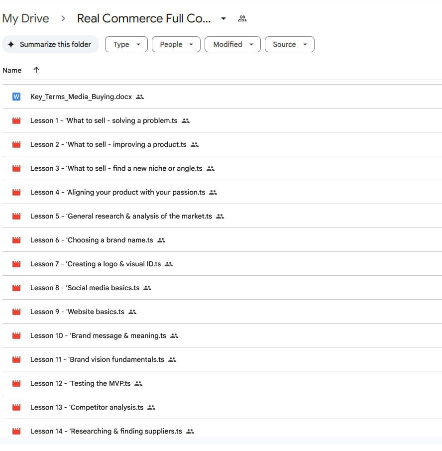 real commerce full course by matt kelly
