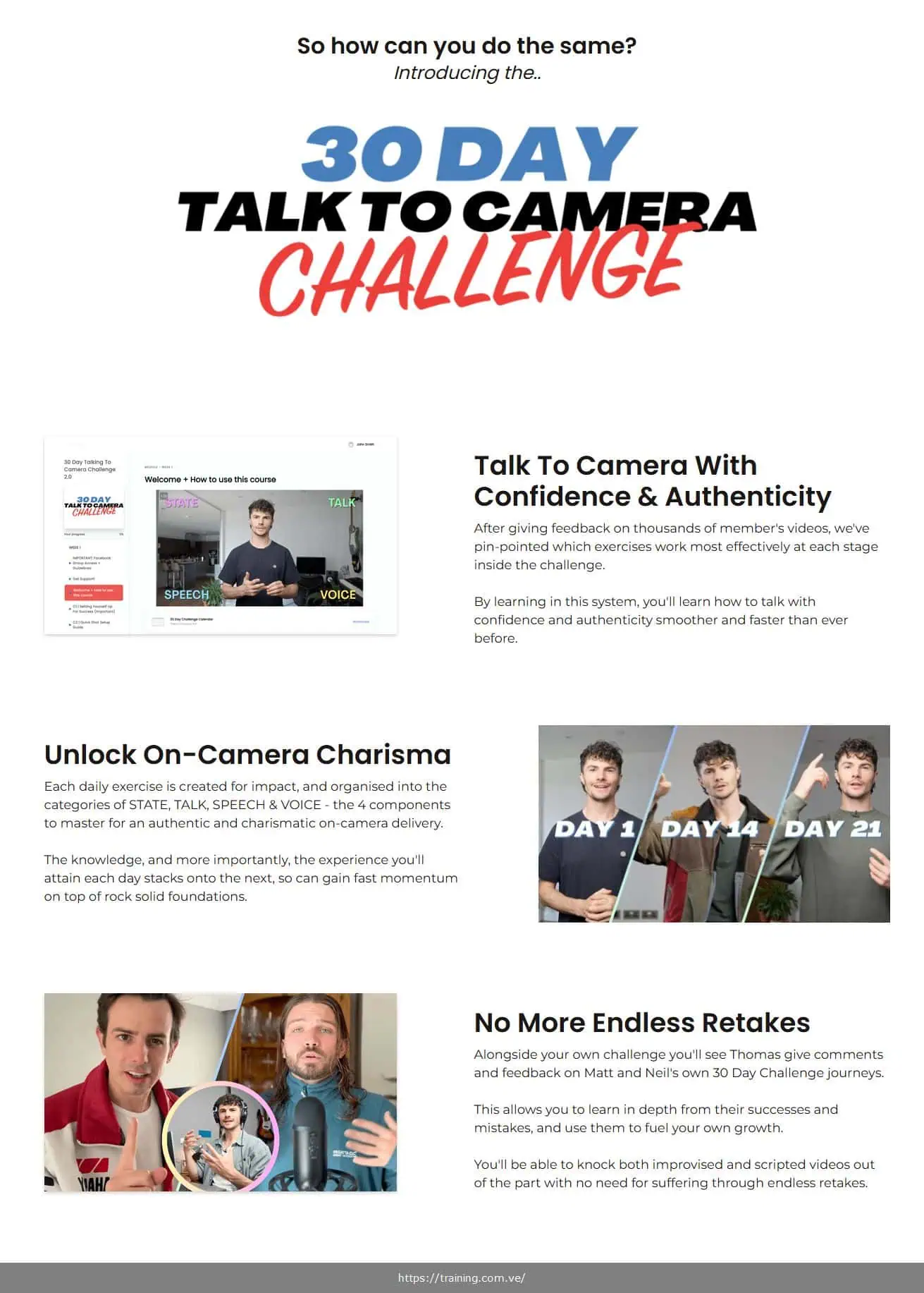 30 day talking to camera challenge by thomas norman