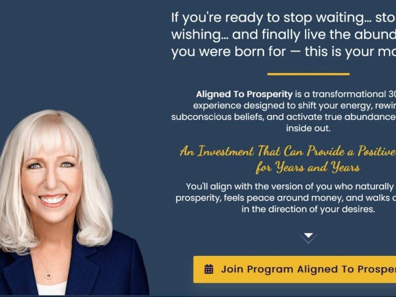 aligned to prosperity by peggy mccoll