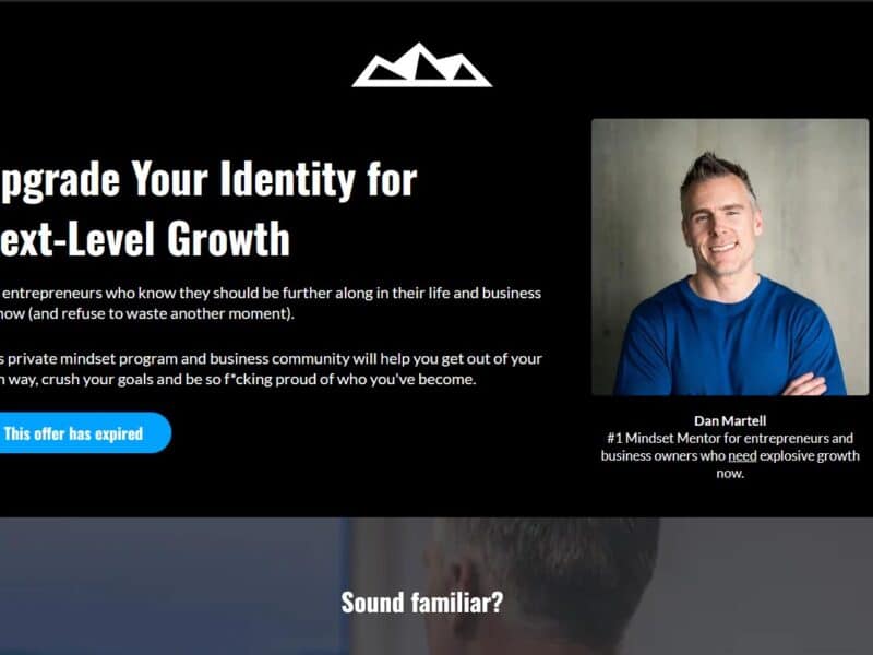 mindset program by martell coaching