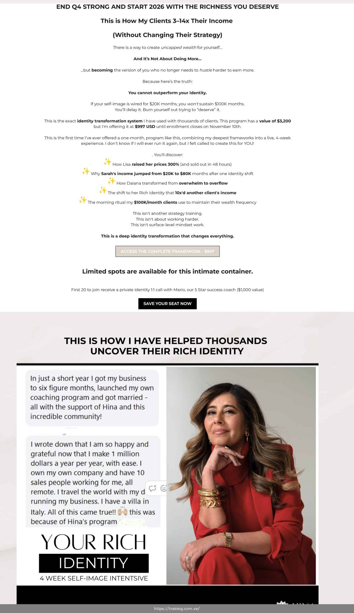 your rich identity self image intensive by hina khan
