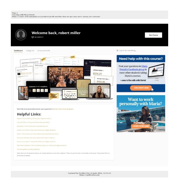 profit machine by maria wendt download
