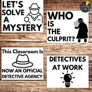 detective classroom transformation worksheets posters