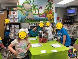 dinosaur classroom transformation students group