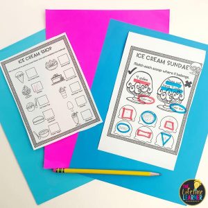 ice cream worksheets