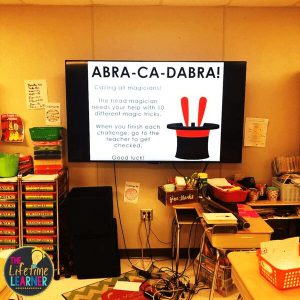 magician classroom transformation slides for TV