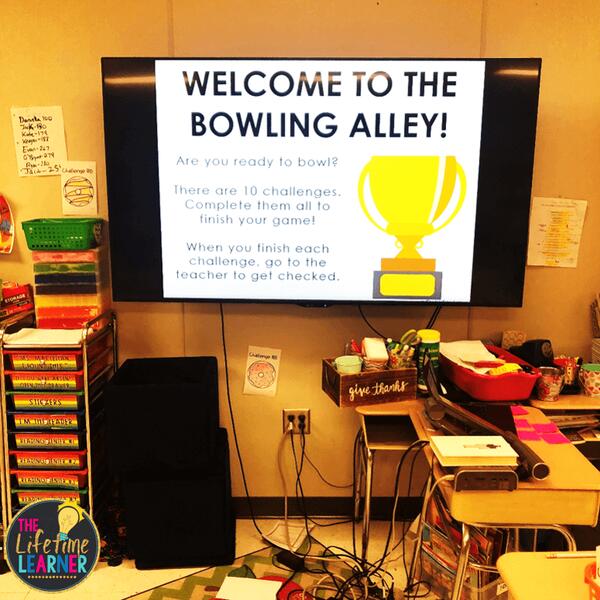 bowling classroom transformation welcome message