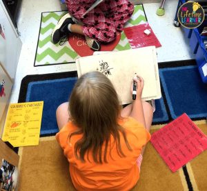 fall classroom transformation kids working