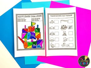 thanksgiving classroom transformation challenge and recording sheet