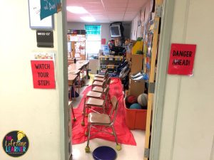 the floor is lava classroom transformation room set up