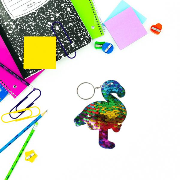 sequin keychain for bookbag