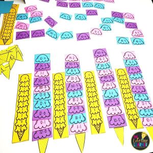 ice cream cones with math facts on them