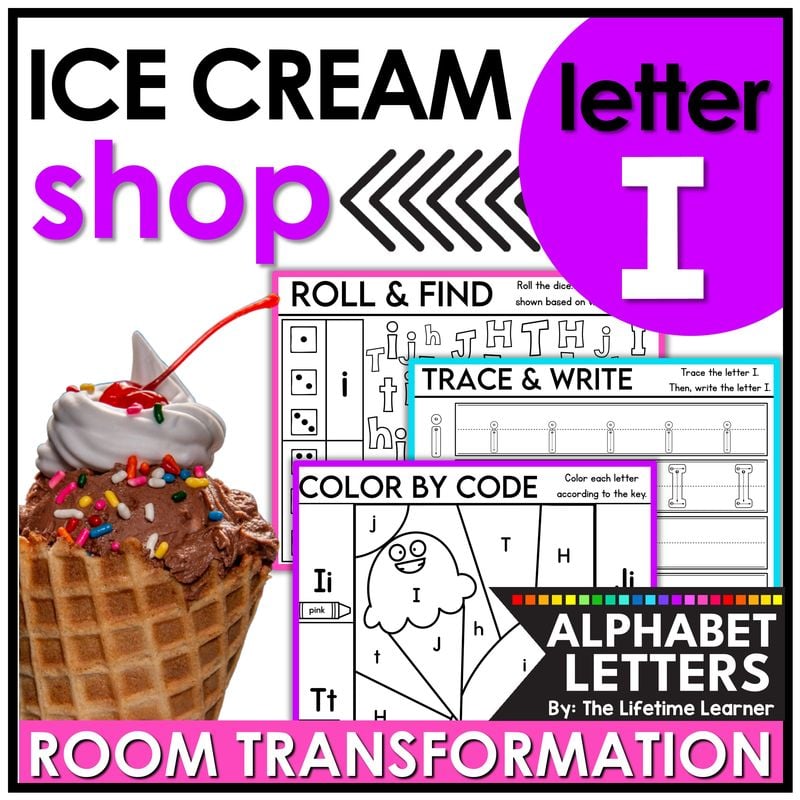 Ice Cream Classroom Transformation Letter I