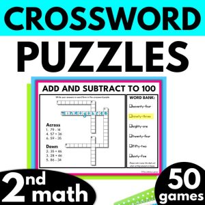 2nd Grade Math Crossword Puzzles