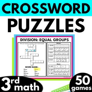 3rd Grade Math Crossword Puzzles