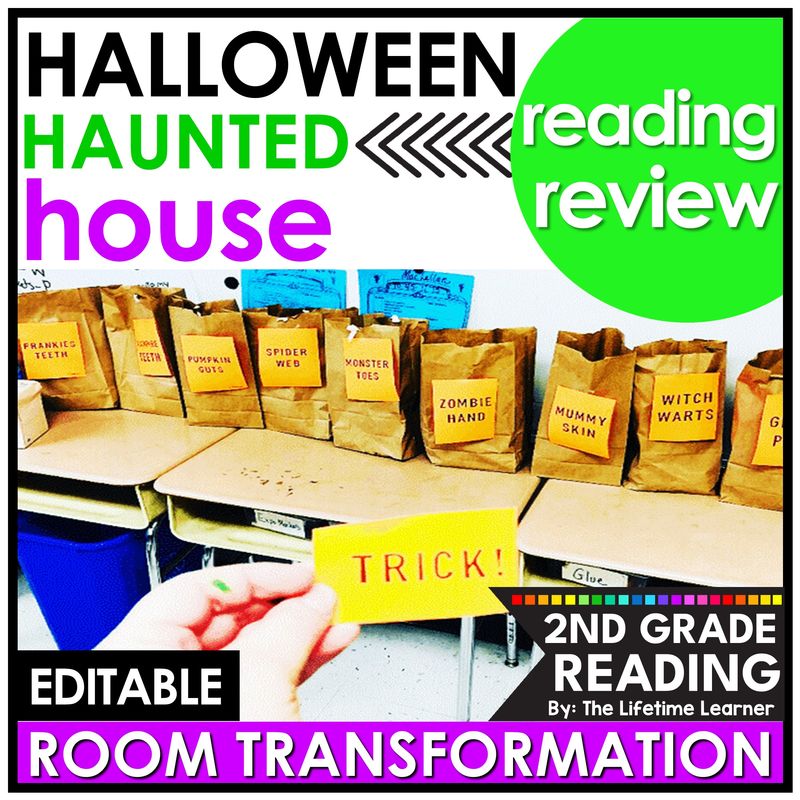 Reading Review 2nd Grade Halloween Room Transformation