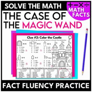 Magic Math Facts Fact Fluency Mystery