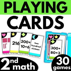 2nd Grade Math Playing Cards